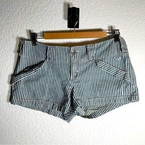 Grane Shorts Girls Blue and White Stripe Summer Classics Size 9